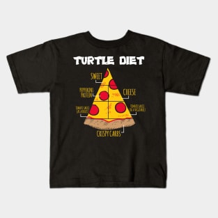 Turtle Diet - Pizza Pizzas Kids T-Shirt